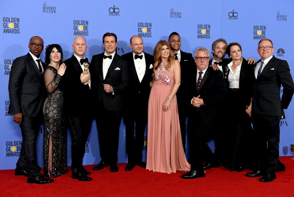 "The People vs. O.J. Simpson: American Crime Story" team at the 2017 Golden Globe Awards 