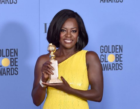 Viola Davis at the 74th Annual Golden Globe Awards at the Beverly Hilton Hotel in Beverly Hills, California, on January 8, 2017. 