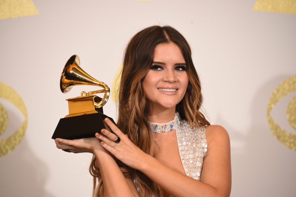 Maren Morris at the 2017 Grammy Awards in Los Angeles.
