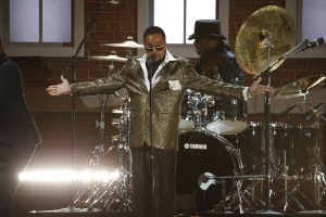The Time lead singer Morris Day at the 2017 Grammy Awards in Los Angeles.
