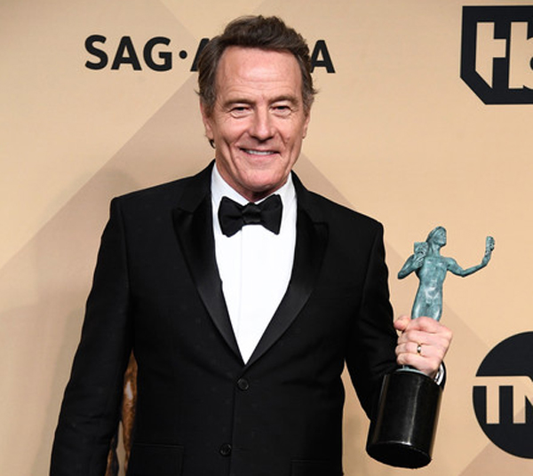 Bryan Cranston at the 29th Annual Screen Actors Guild Awards at the Shrine Auditorium in Los Angeles on January 29, 2017.