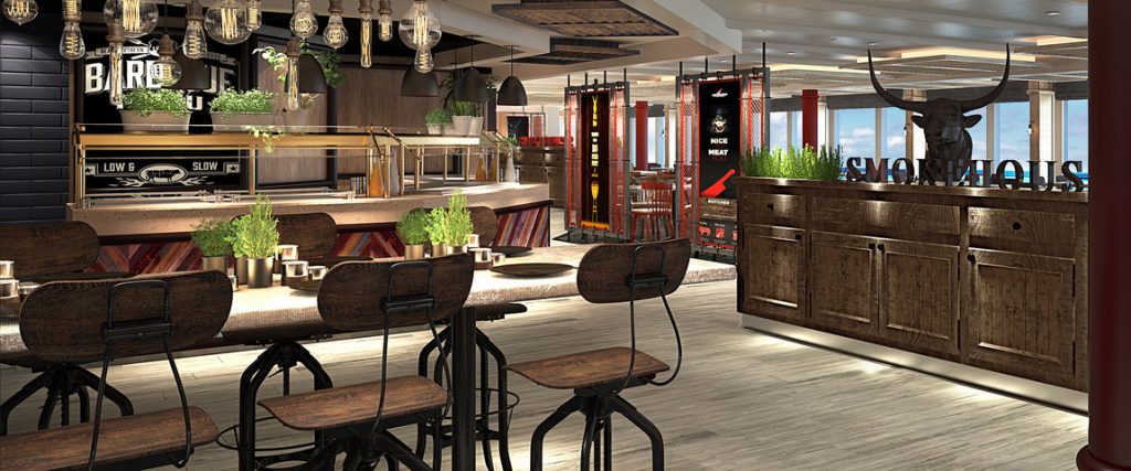 New Planks BBQ (Rendering courtesy of Princess Cruises)