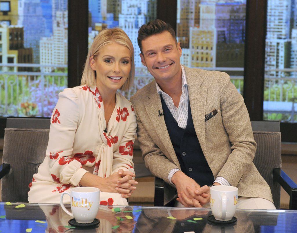 Kelly Ripa and Ryan Seacrest, co-hosts of "Live with Kelly and Ryan"