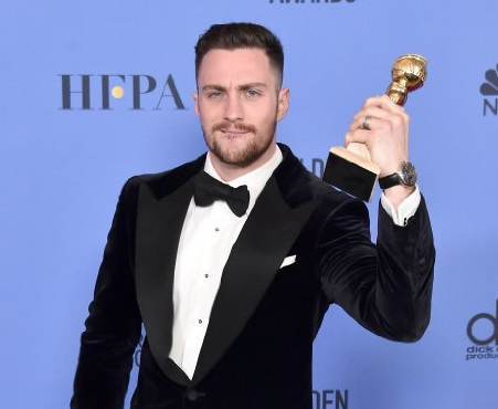 Aaron Taylor-Johnson at the 2017 Golden Globe Awards