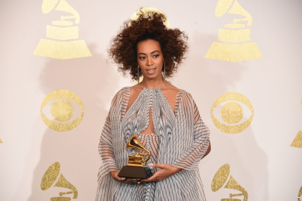 Solange Knowles at the 59th Annual Grammy Awards at the Staples Center in Los Angeles on February 12, 2017.