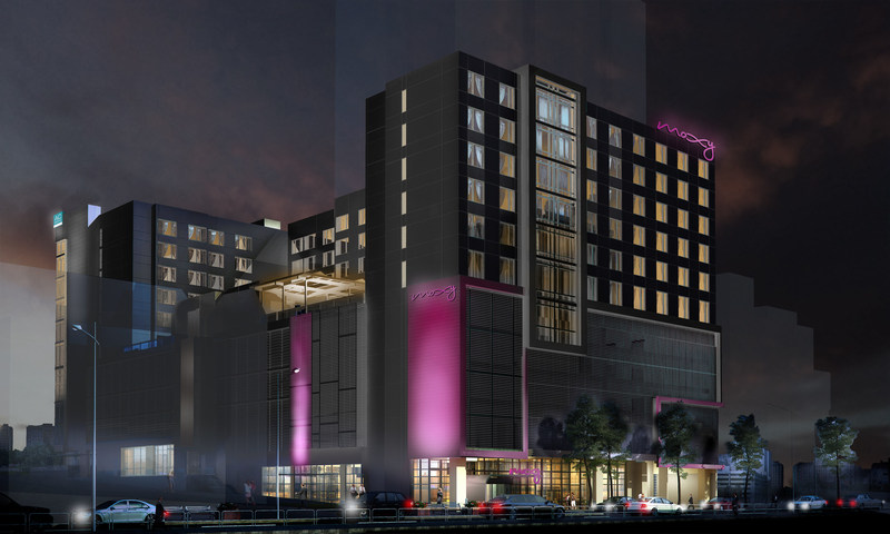 The dual-branded AC and Moxy Hotel in Atlanta 
