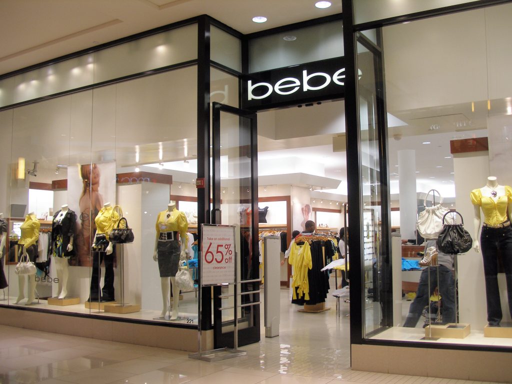 A Bebe store at Aventura Mall in Miami 