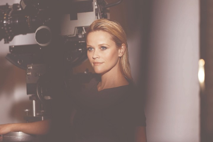 Reese Witherspoon at an Elizabeth Arden photo shoot. 