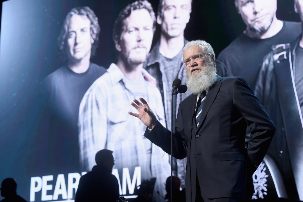 David Letterman (Photo by Jamie McCarthy/WireImage for Rock and Roll Hall of Fame)