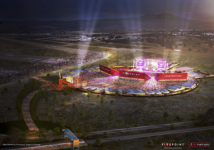 An interim amphitheater (name to be announced) that will open in Irvine, California, in 2017.