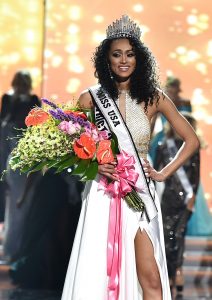 Miss District of Colombia Kára McCullough wins the 2017 Miss USA competition at the Mandalay Bay Resort and Casino in Las Vegas on, May 14, 2017.