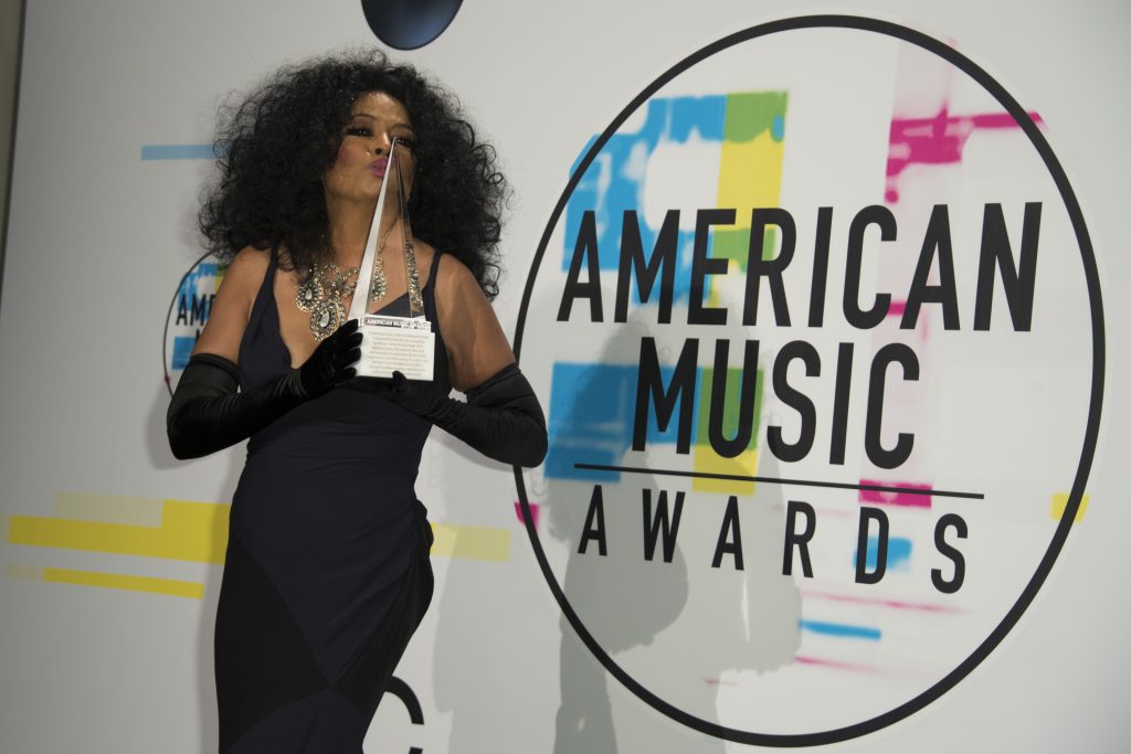 Diana Ross at the 2017 American Music Awards at the Microsoft Theater in Los Angeles, on November 19, 2017. 